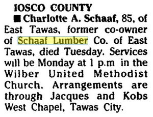 Schaff Lumber - Jan 1996 Former Owner Passes Away (newer photo)